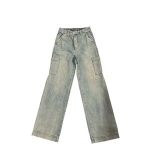 Joe's Jeans Light Blue Cargo Wide Leg Jeans